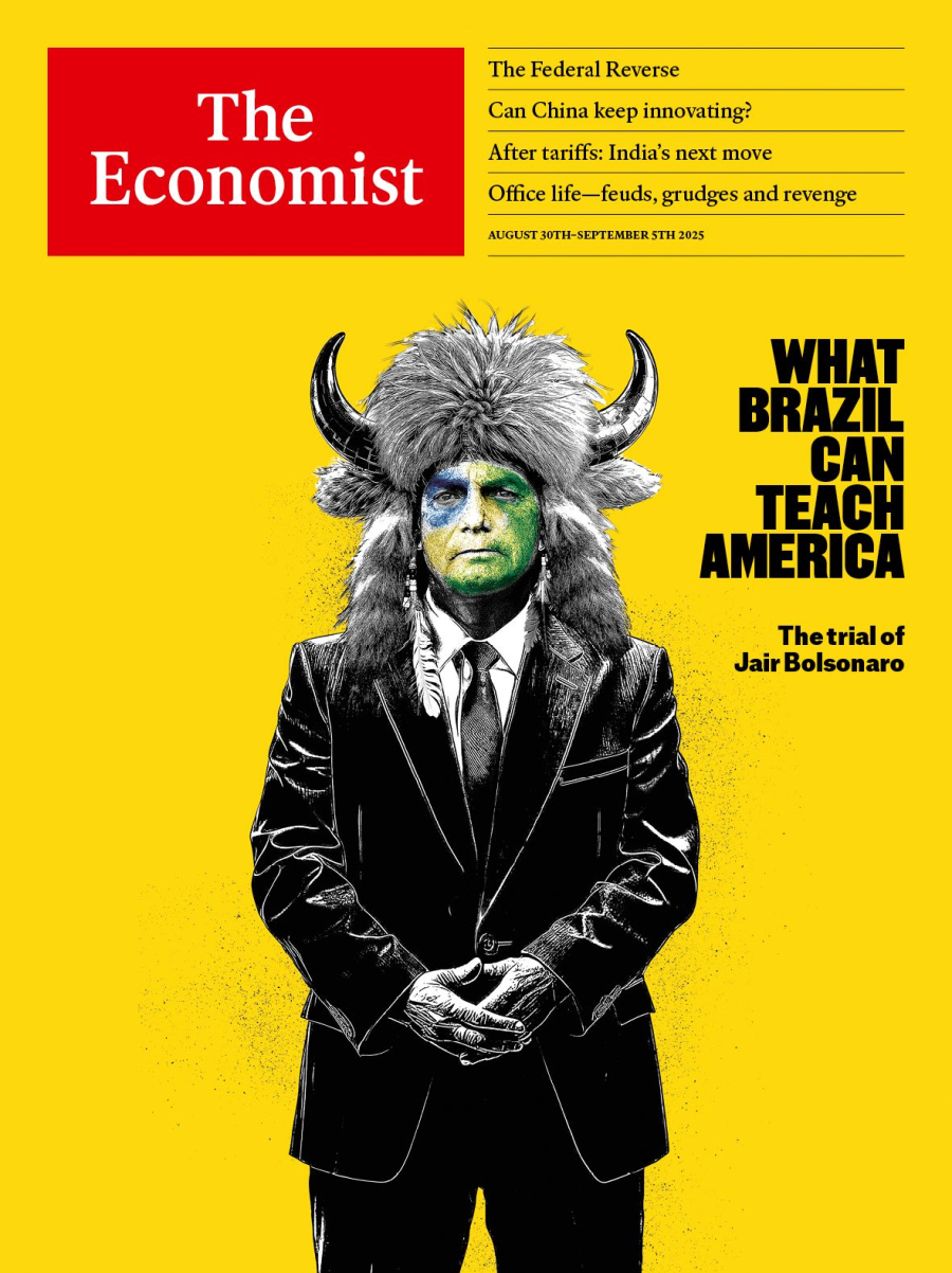 Por que Bolsonaro aparece como um “Viking do caos” na capa da The Economist