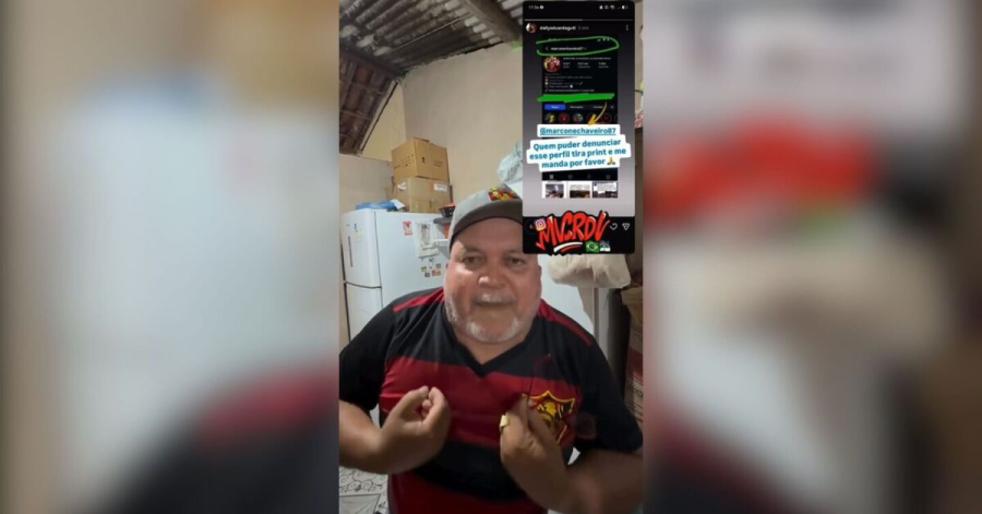 Marcone Chaveiro acusa influenciadora após perder conta no Instagram