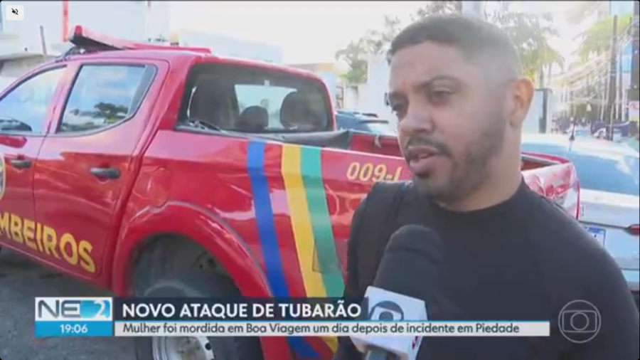 Primo relata como salvou jovem após ataque de tubarão no Recife