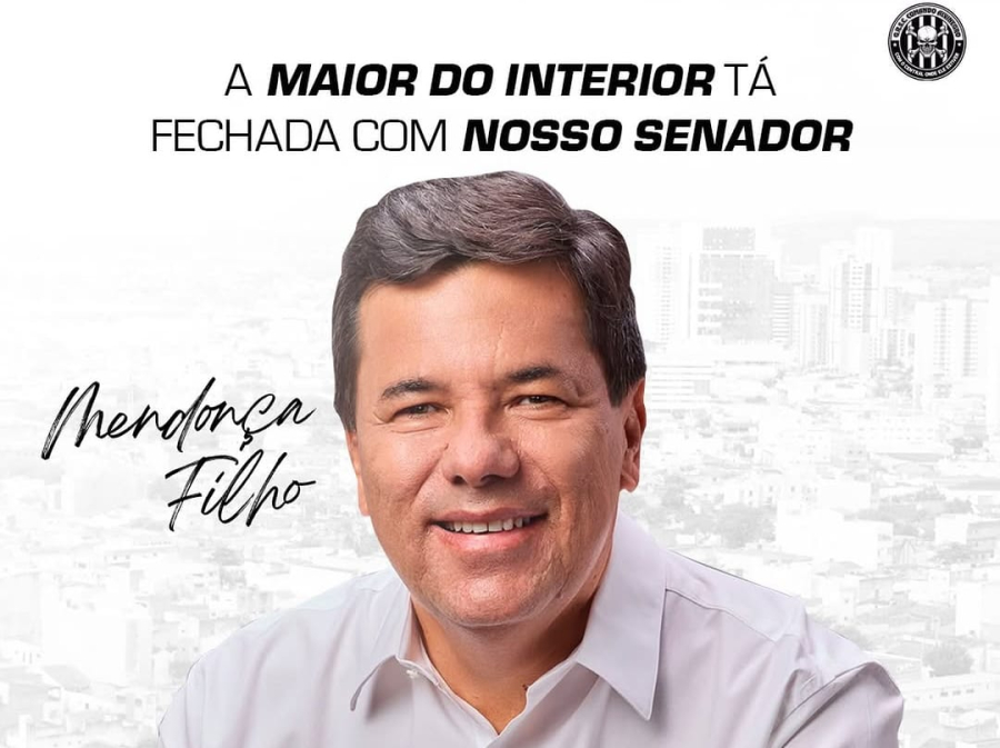 Caruaru: Torcida organizada do Central declara apoio a Mendonça Filho para o Senado