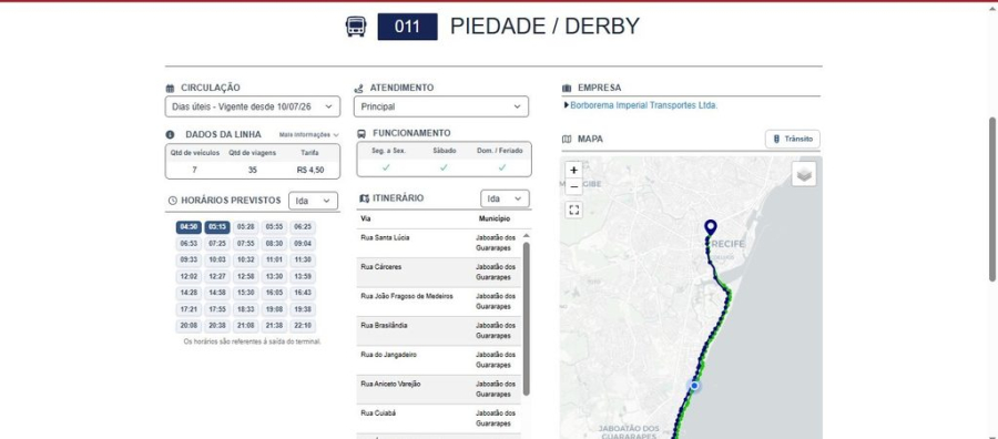 Novo app ajuda passageiros a consultar linhas e horários de ônibus no Recife