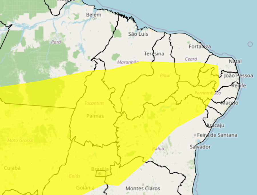 Baixa umidade: veja as cidades de Pernambuco sob alerta do Inmet