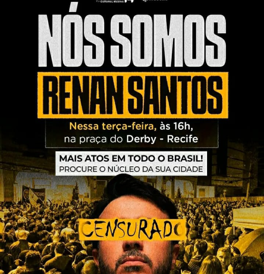 MBL marca ato no Recife após suspensão da campanha de Renan