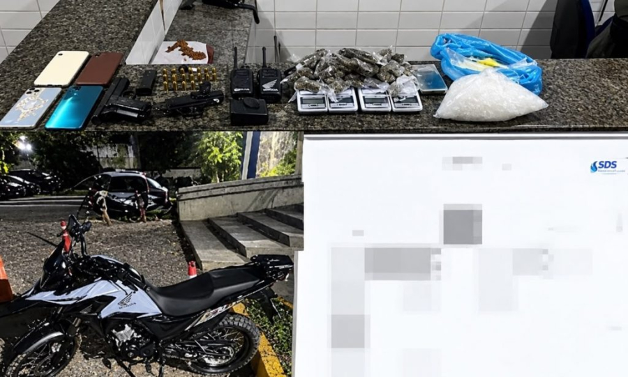 Operação em Gameleira apreende arma e moto roubada